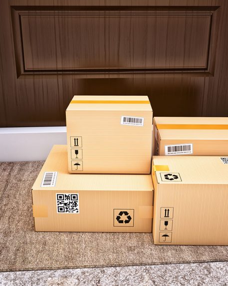 boxes at doorstep pickup and delivery insurance