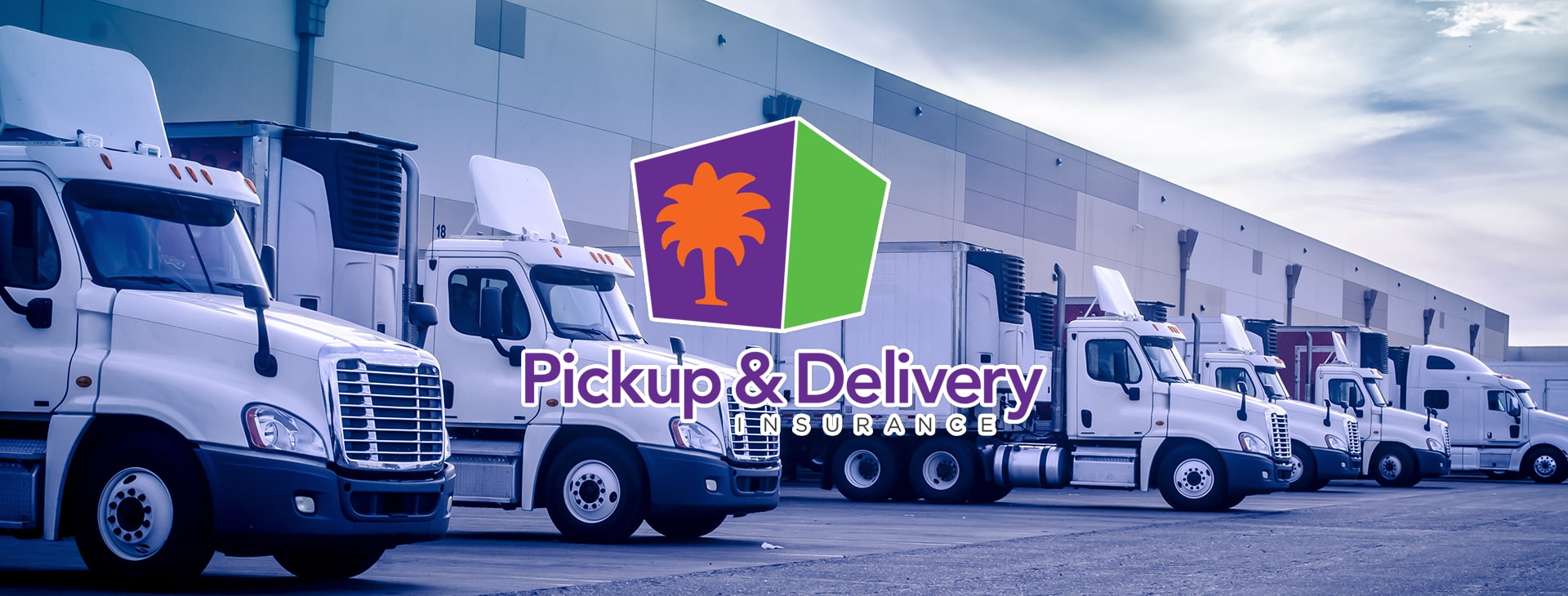 pick up and delivery insurance line of trucks